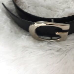 Gucci Black Belt Reversible with Silver Buckle